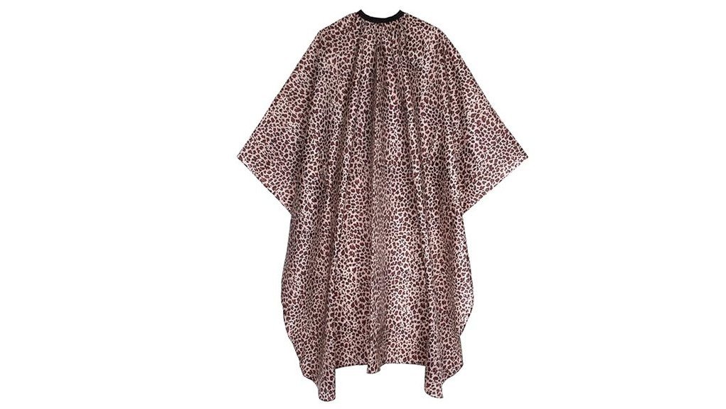 leopard print hair cutting cape