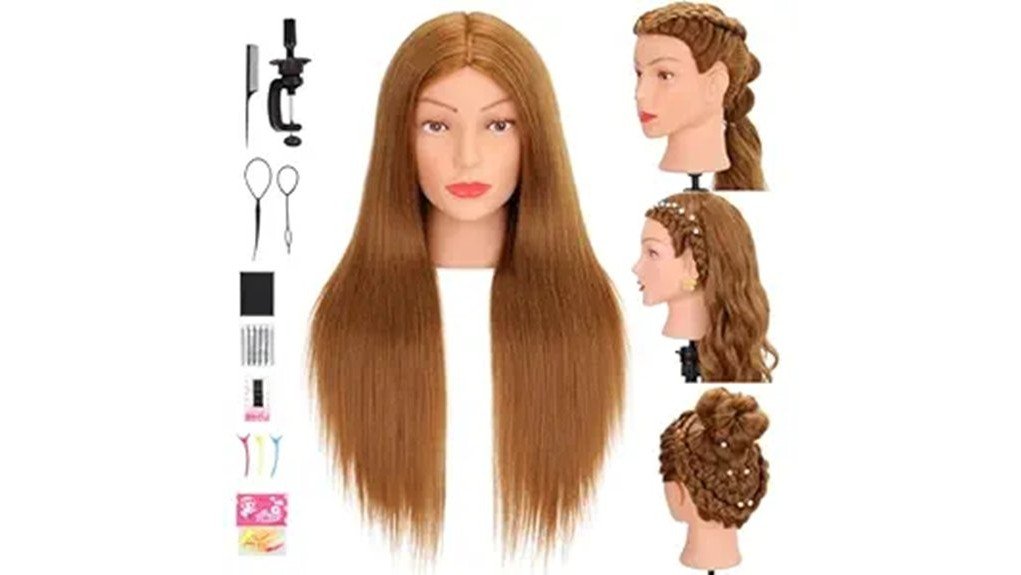 mannequin head for hairstyling