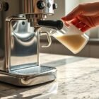 milk in coffee maker