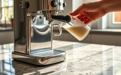 milk in coffee maker