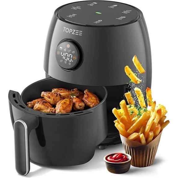 Compact Digital Mini Air Fryer with 7 Presets
