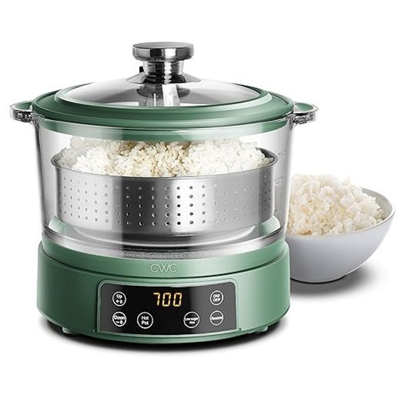 COOK WITH COLOR 3L Glass Mini Rice Cooker