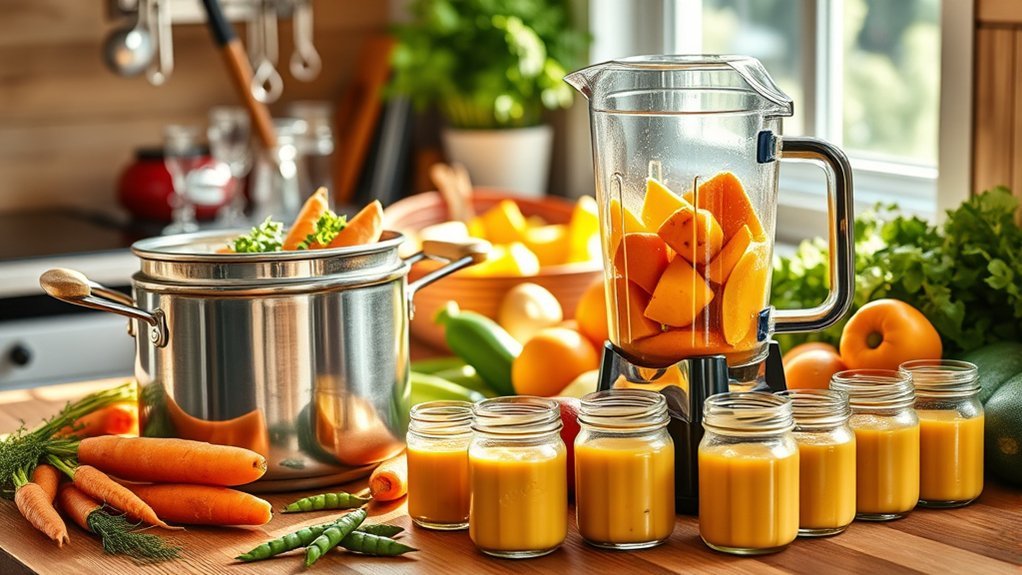 mixed vegetable baby puree