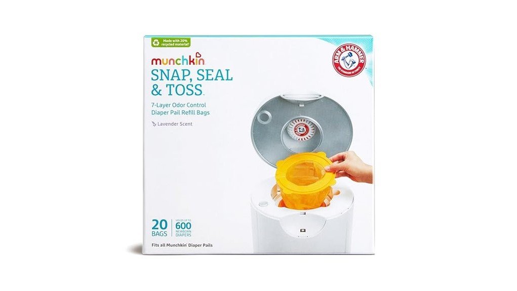 munchkin diaper pail bags