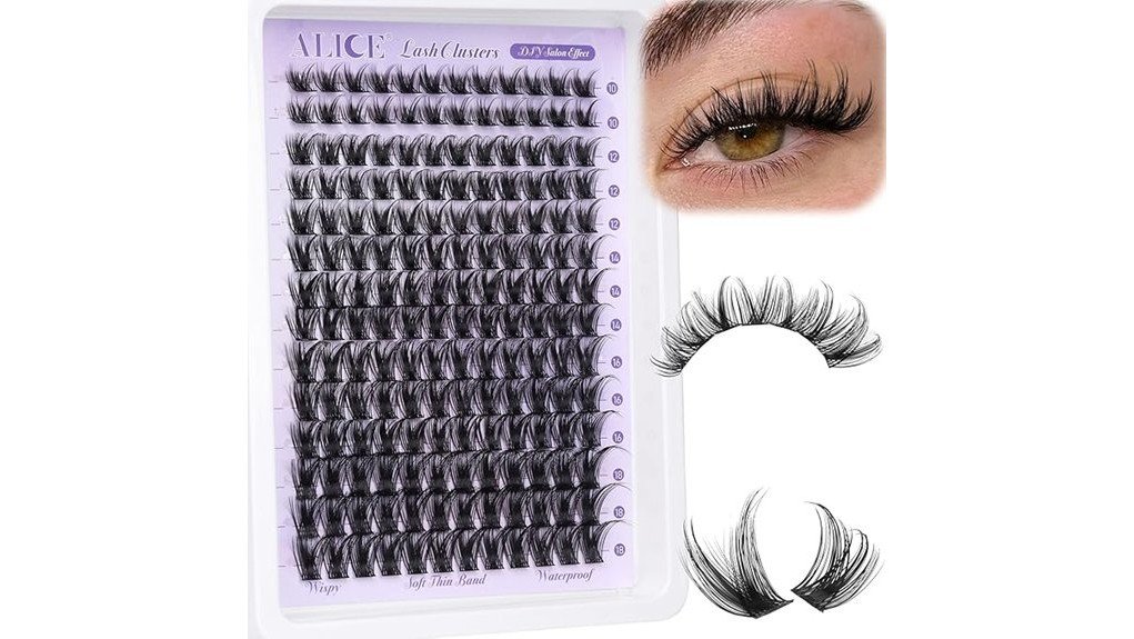 natural volume lash clusters
