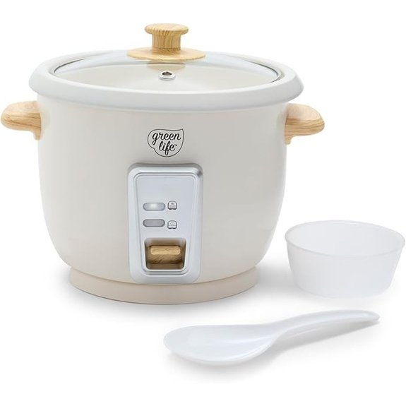 GreenLife Rice Cooker with Removable Nonstick Pot