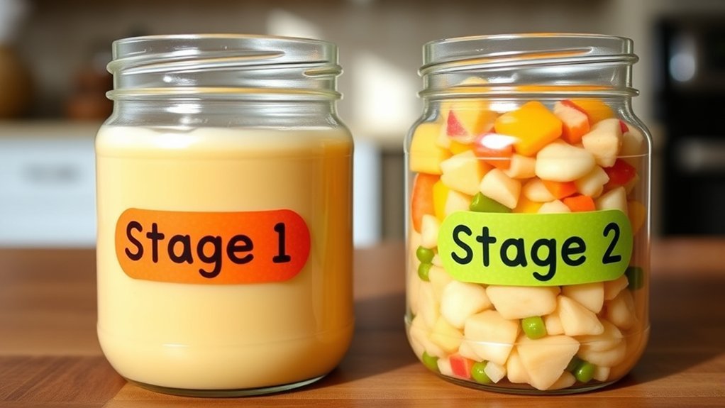 nutritional progression for infants