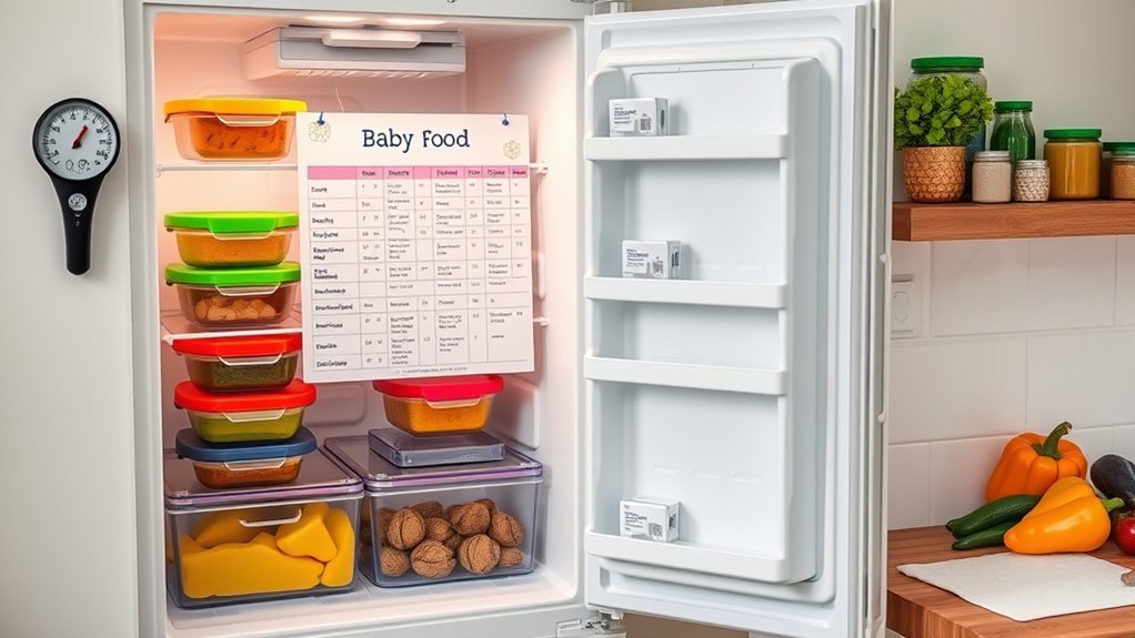 optimal baby food storage