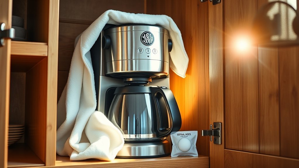 optimal coffee maker storage