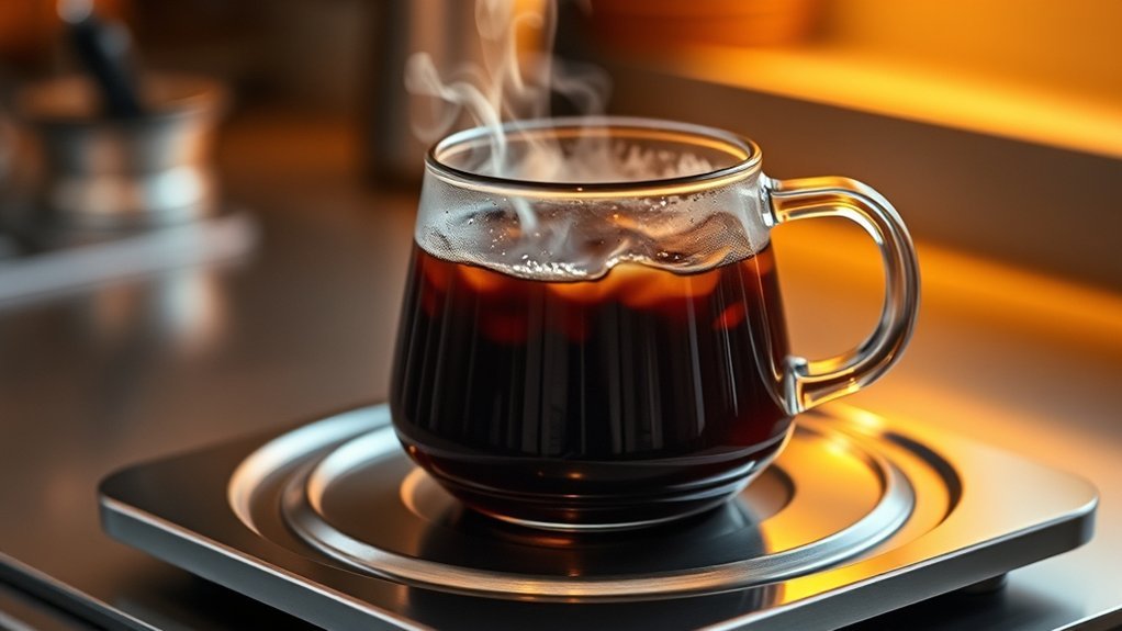 optimal warming time coffee