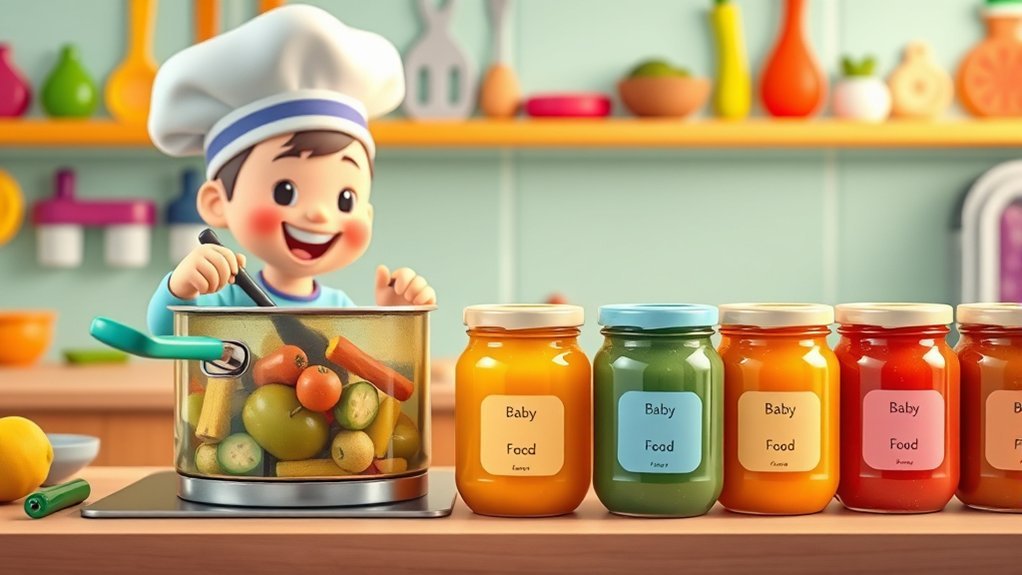 organize and store baby food