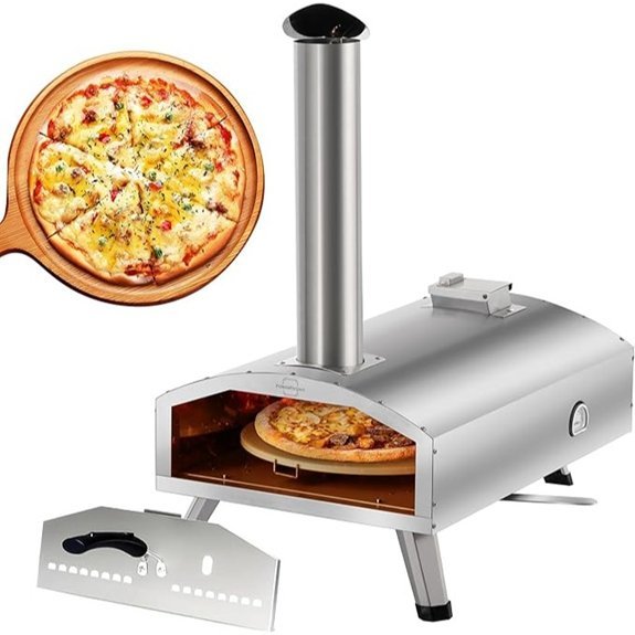 Portable Wood Fired Pizza Oven for Outdoor Cooking