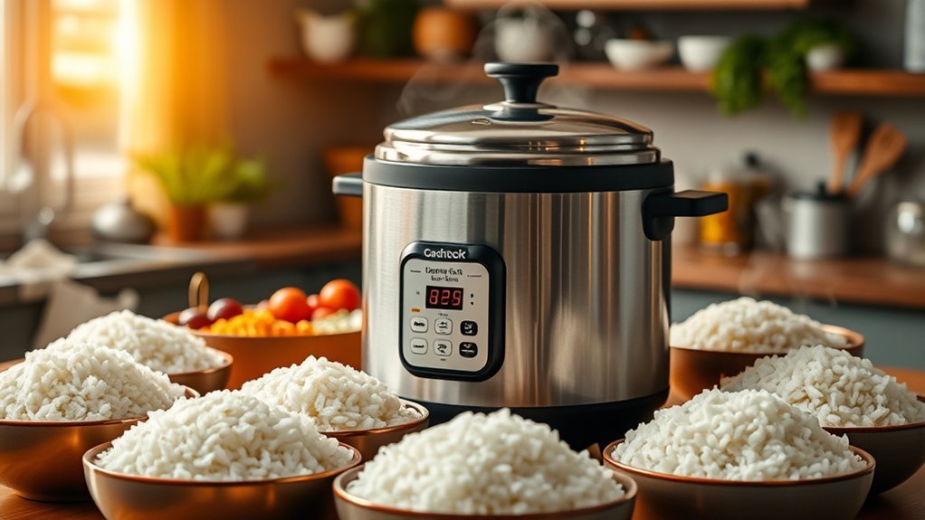 perfectly cooked rice cookers