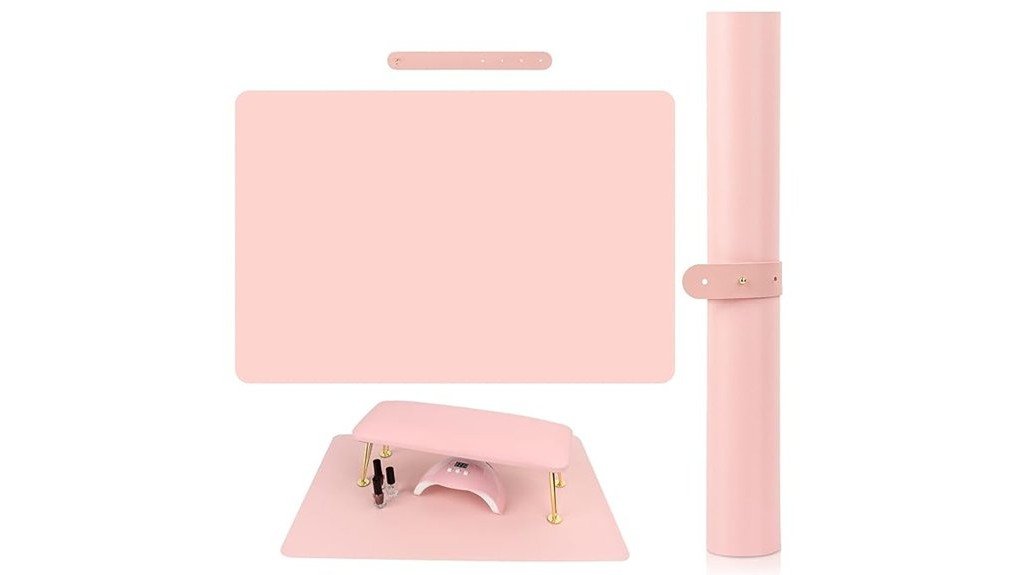 pink nail art mat