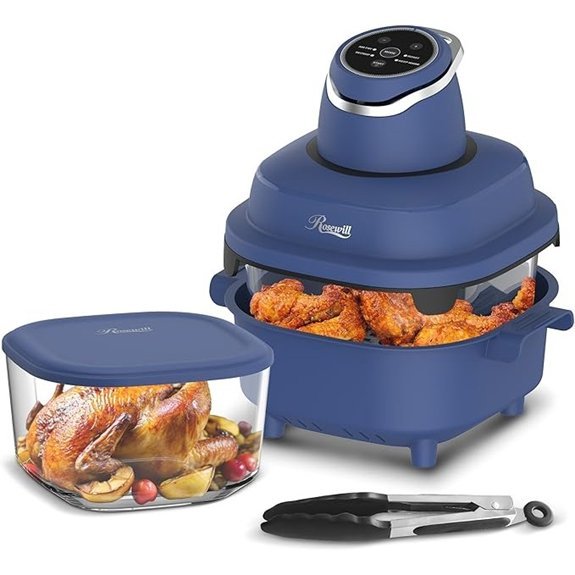 Rosewill 4-in-1 Portable Glass Air Fryer 4.7QT