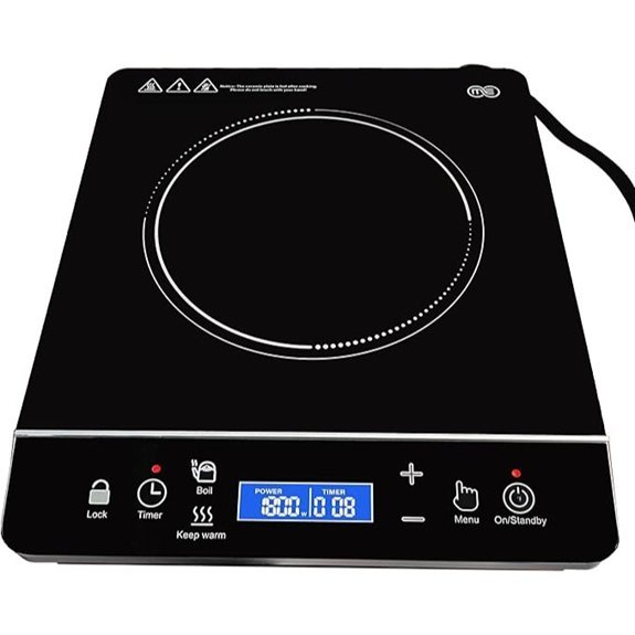 OMEO Portable Induction Cooktop with LCD Display