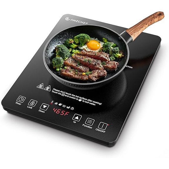 AMZCHEF Portable Induction Cooktop with Timer