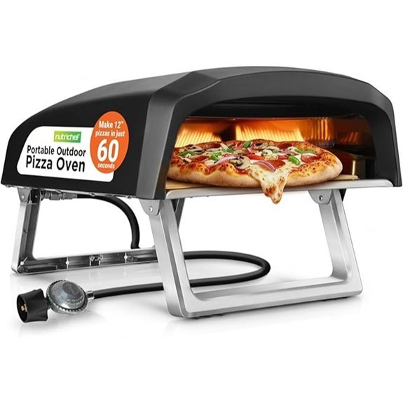 NutriChef Portable Outdoor Gas Pizza Oven