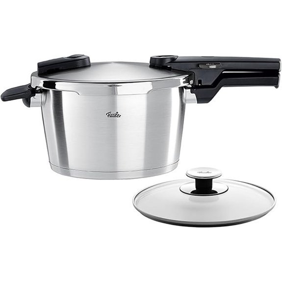 Fissler Vitaquick Premium Pressure Cooker Set 4.8 Quart and Glass Lid