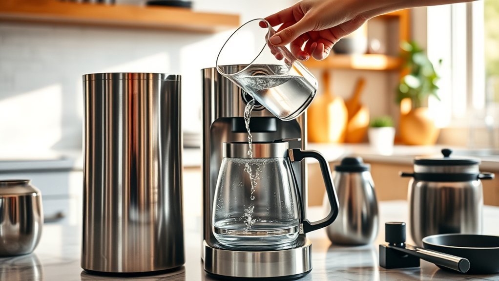 prepare coffee maker first