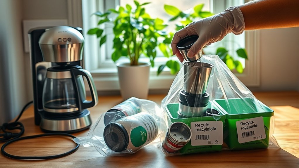 prepare coffee maker responsibly