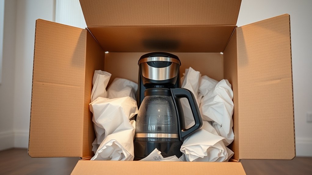 prepare coffee maker safely