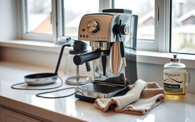 prepare coffee maker storage