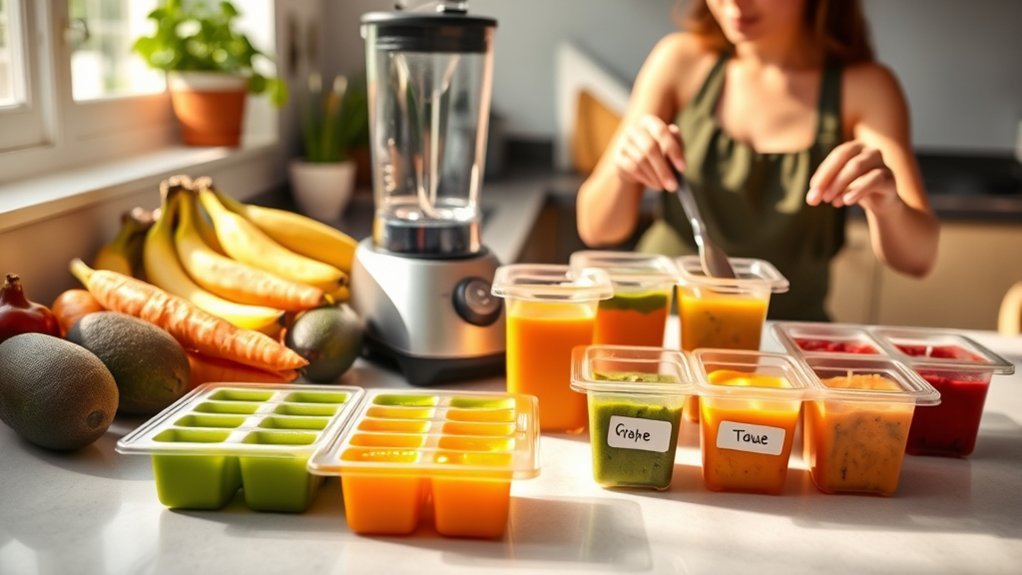 preparing nutritious baby food