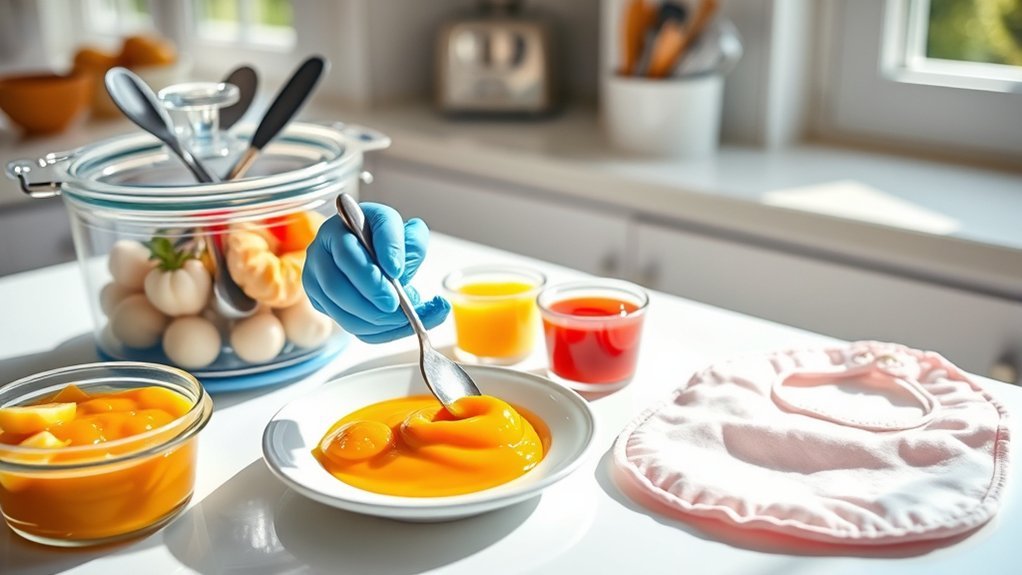 prevent bacterial contamination while feeding