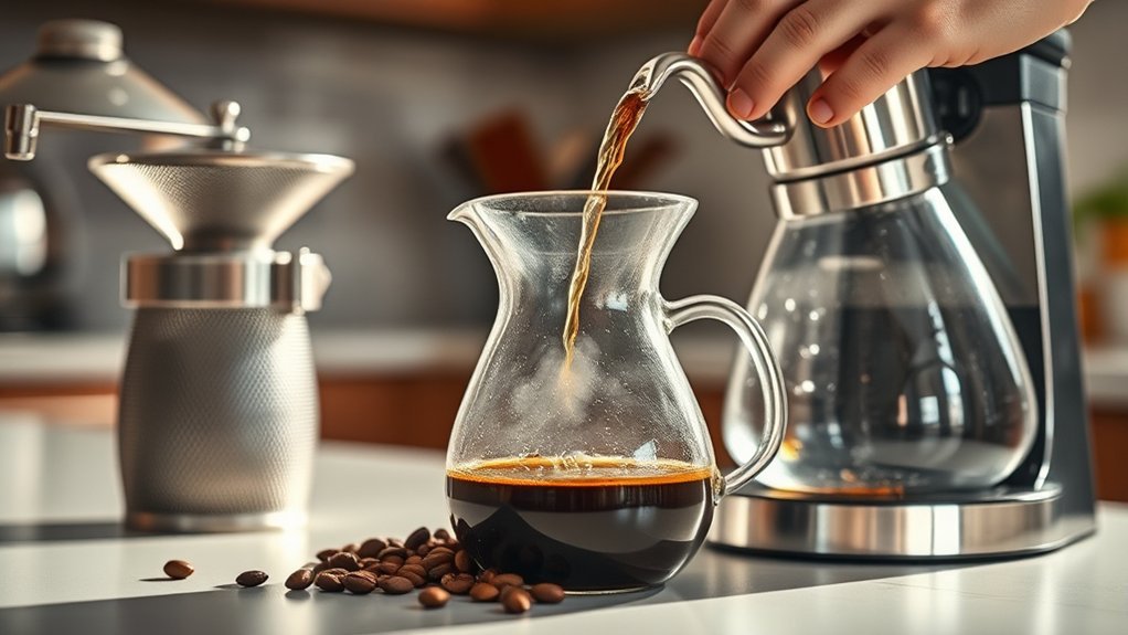 prevent coffee grounds overflow