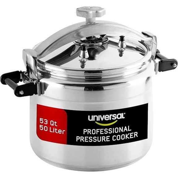 Universal 53-Quart Aluminum Pressure Cooker for Professionals