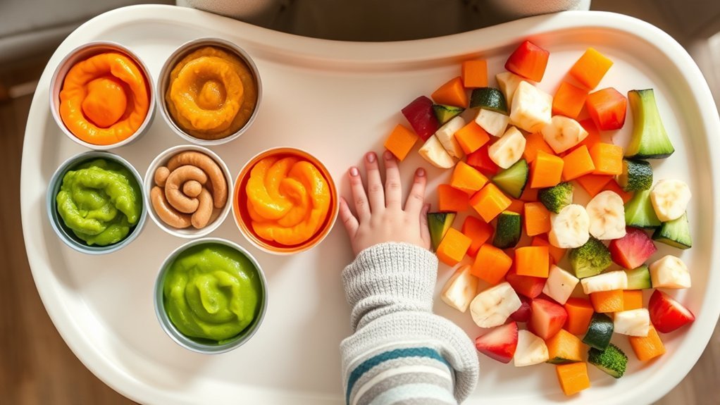 purees versus baby led weaning