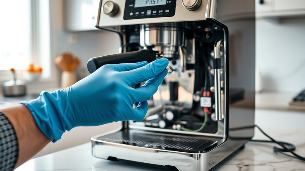 reconnect coffee maker display