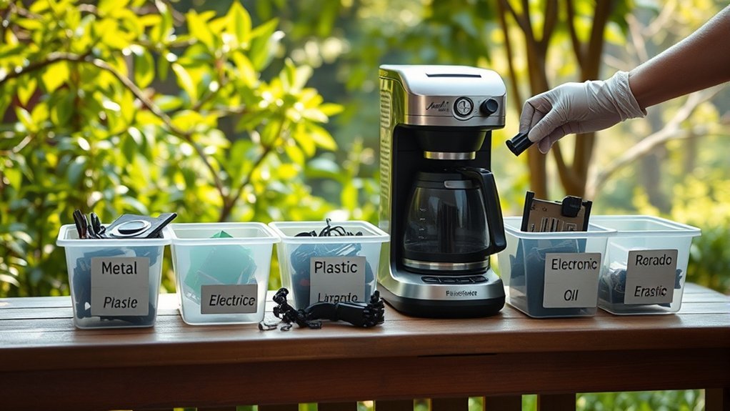 recycle coffee maker responsibly