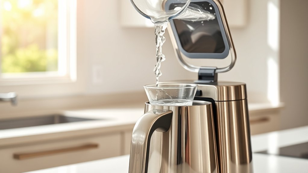 regularly rinse coffee maker