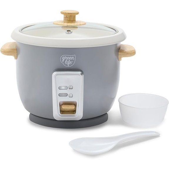 GreenLife Rice Cooker with Removable Nonstick Pot