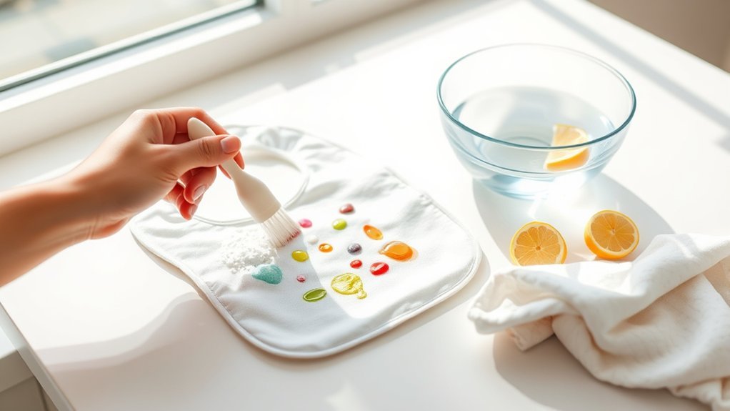 removing baby food stains