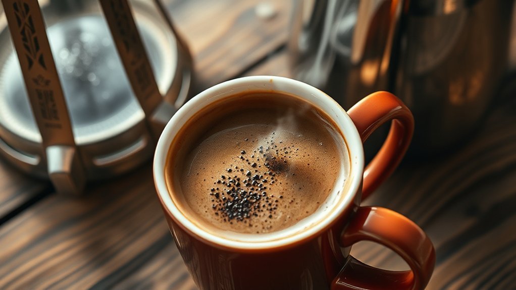 resolve coffee specks issue