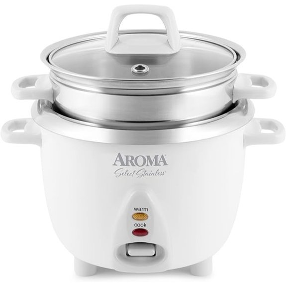 Aroma Housewares 6-Cup Rice Cooker & Food Steamer