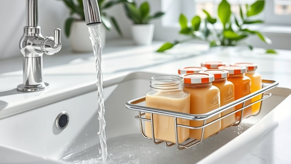 rinse jars thoroughly air dry