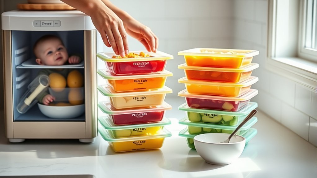 rotate baby food stash