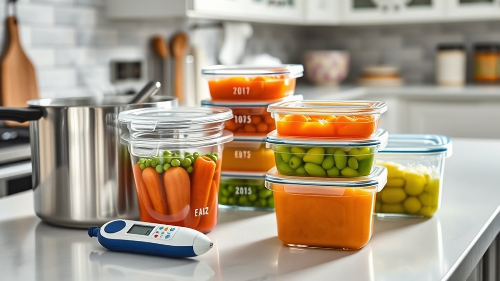 safe baby food thawing