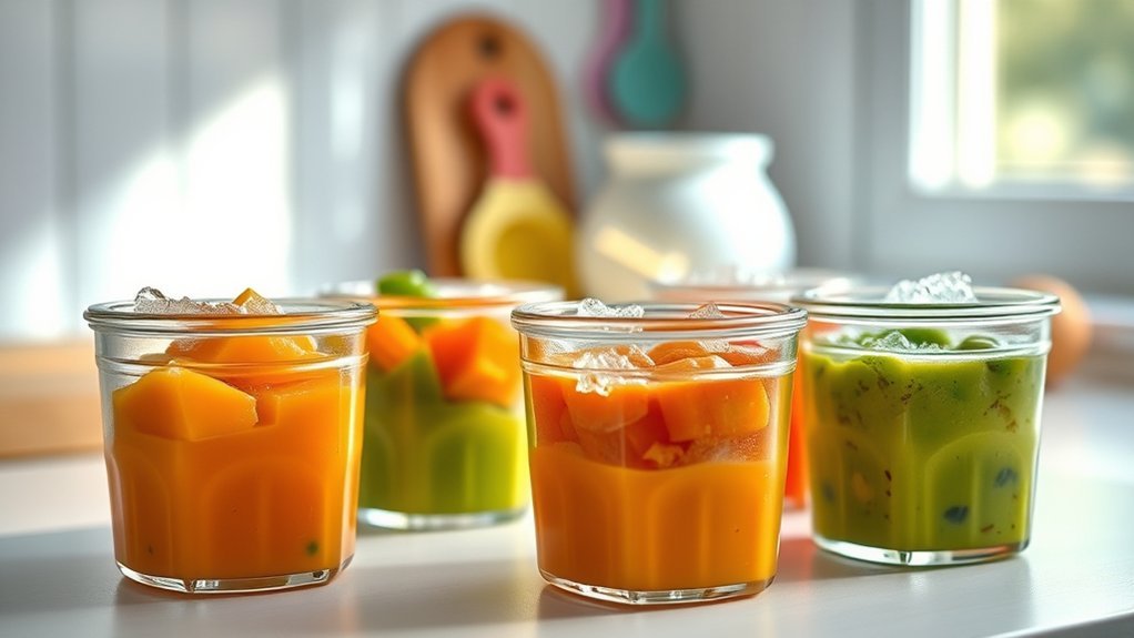 safe baby food thawing