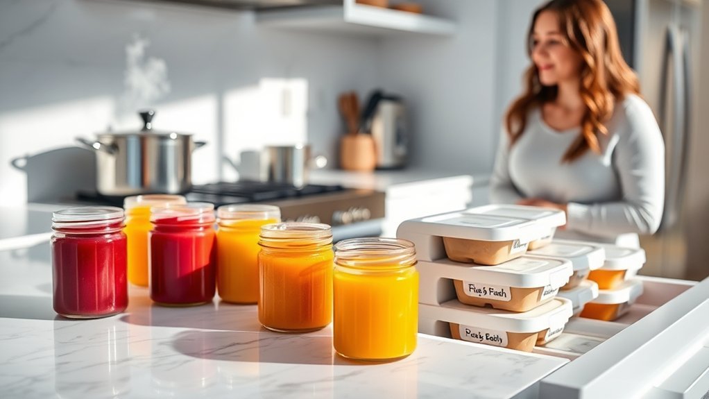 safe homemade baby food storage