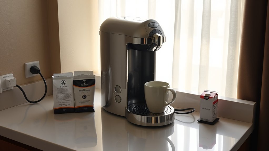 safe hotel coffee brewing