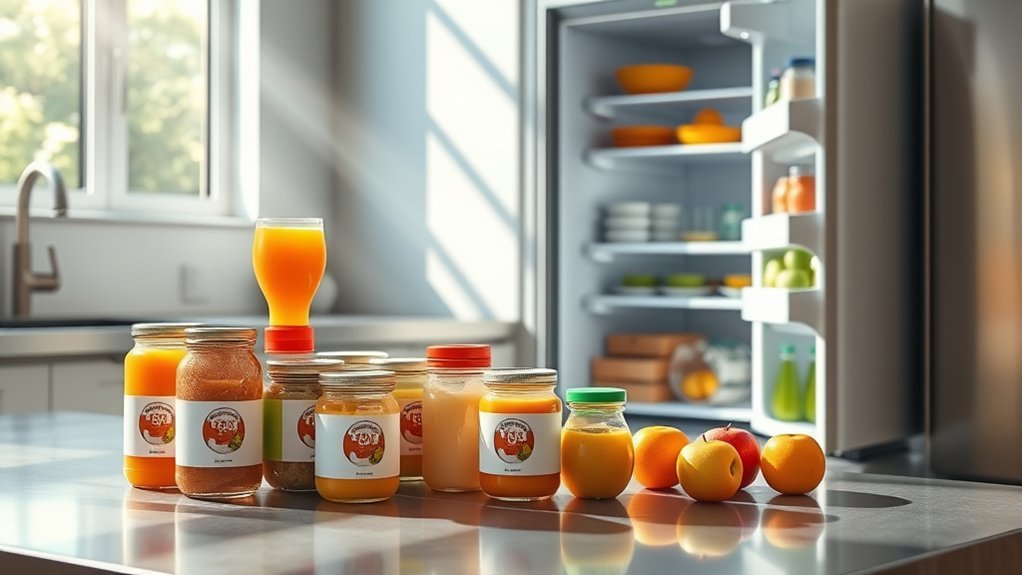 safe leftover baby food storage