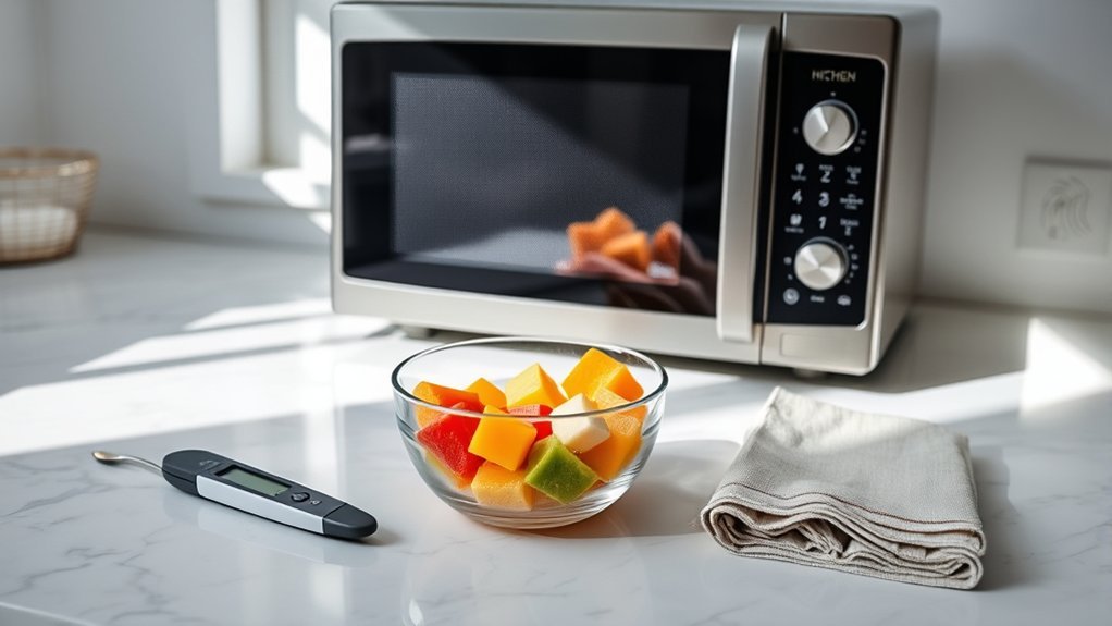 safe thawing for baby food