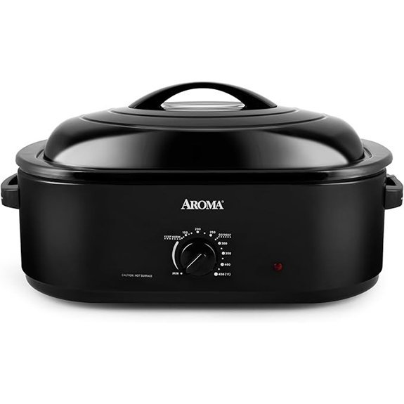 AROMA 18Qt. Roaster Oven with Self-Basting Lid