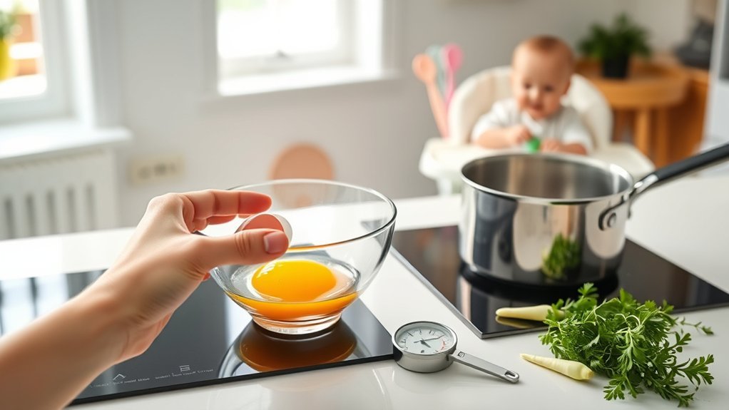 serve eggs safely to babies