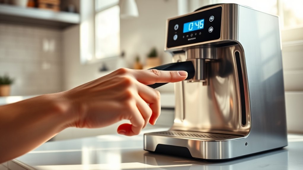 set coffee maker clock